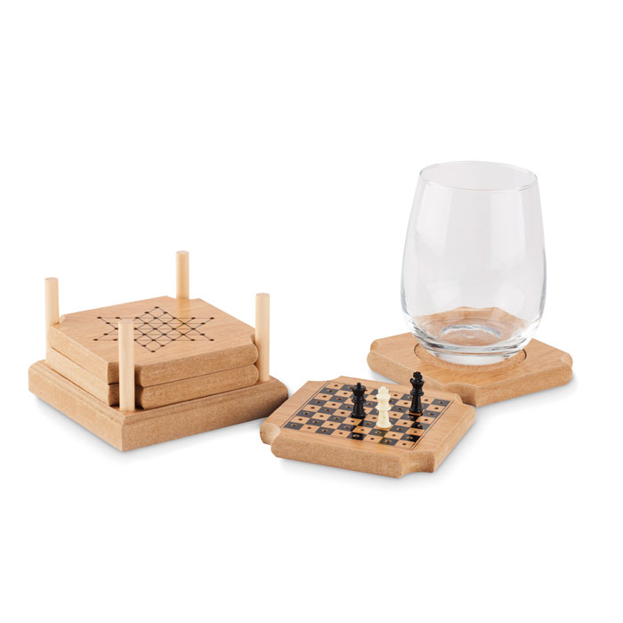 Coaster set with games